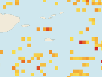 Satellite floating-algae map near St. Croix, Jun 2025 (opens full map image in a new tab)