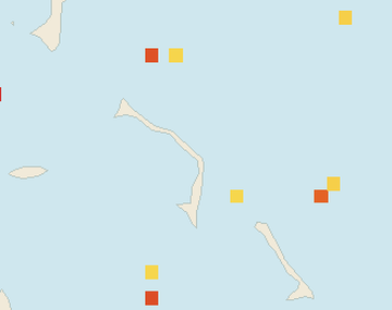 Satellite floating-algae map near Eleuthera, Jul 2025 (opens full map image in a new tab)