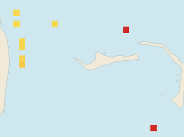 Satellite floating-algae map near Grand Bahama, Jul 2025 (opens full map image in a new tab)