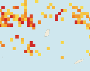 Satellite floating-algae map near Grand Anse, Jul 2025 (opens full map image in a new tab)