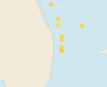Satellite floating-algae map near Palm Beach, Jul 2025 (opens full map image in a new tab)