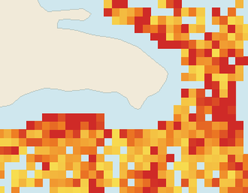 Satellite floating-algae map near Bayahibe, Aug 2025 (opens full map image in a new tab)