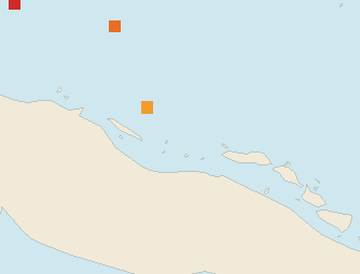 Satellite floating-algae map near Cayo Santa Maria, Aug 2025 (opens full map image in a new tab)