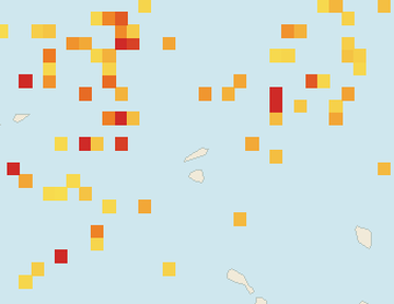Satellite floating-algae map near Anguilla, Sep 2025 (opens full map image in a new tab)