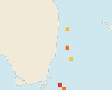 Satellite floating-algae map near Fort Lauderdale, Sep 2025 (opens full map image in a new tab)