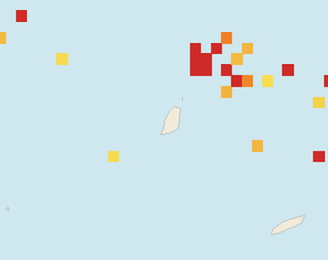 Satellite floating-algae map near Grand Anse, Sep 2025 (opens full map image in a new tab)
