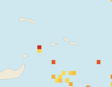 Satellite floating-algae map near Providenciales, Sep 2025 (opens full map image in a new tab)