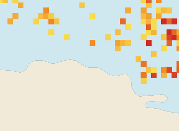 Satellite floating-algae map near Puerto Plata and Cabarete, Sep 2025 (opens full map image in a new tab)