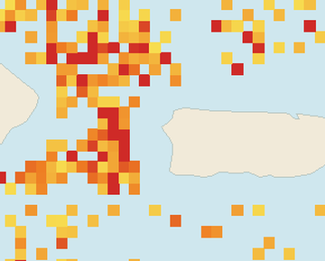 Satellite floating-algae map near Rincon, Sep 2025 (opens full map image in a new tab)
