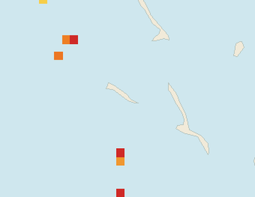 Satellite floating-algae map near Great Exuma, Oct 2025 (opens full map image in a new tab)