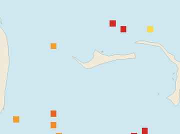 Satellite floating-algae map near Grand Bahama, Oct 2025 (opens full map image in a new tab)