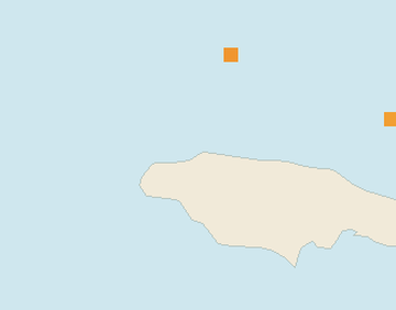 Satellite floating-algae map near Montego Bay, Oct 2025 (opens full map image in a new tab)