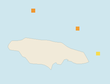 Satellite floating-algae map near Ocho Rios, Oct 2025 (opens full map image in a new tab)