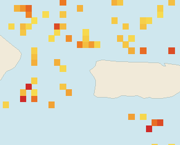 Satellite floating-algae map near Rincon, Oct 2025 (opens full map image in a new tab)