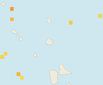 Satellite floating-algae map near Antigua East Coast, Nov 2025 (opens full map image in a new tab)