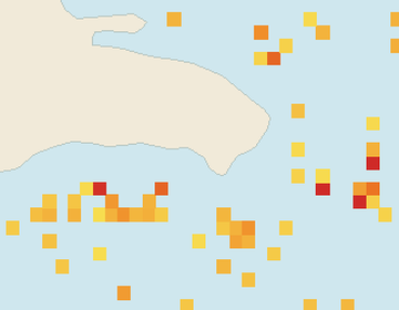 Satellite floating-algae map near Bayahibe, Nov 2025 (opens full map image in a new tab)