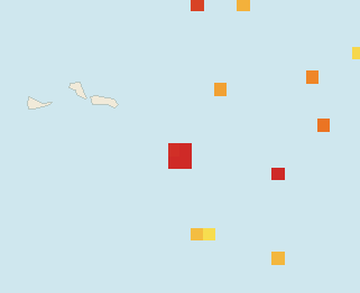 Satellite floating-algae map near Grand Turk, Nov 2025 (opens full map image in a new tab)