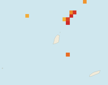 Satellite floating-algae map near Grand Anse, Nov 2025 (opens full map image in a new tab)