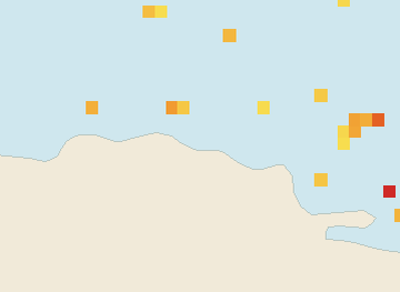 Satellite floating-algae map near Puerto Plata and Cabarete, Nov 2025 (opens full map image in a new tab)