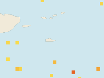 Satellite floating-algae map near St. Croix, Nov 2025 (opens full map image in a new tab)