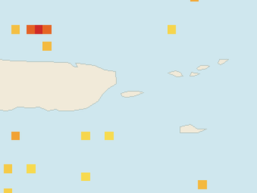 Satellite floating-algae map near Vieques, Nov 2025 (opens full map image in a new tab)
