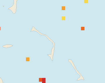 Satellite floating-algae map near Eleuthera, Dec 2025 (opens full map image in a new tab)