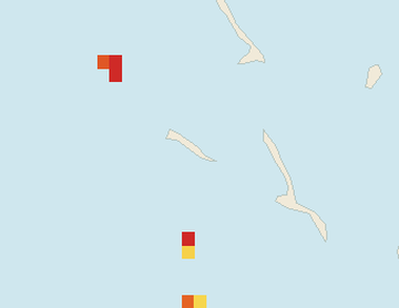 Satellite floating-algae map near Great Exuma, Dec 2025 (opens full map image in a new tab)