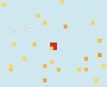 Satellite floating-algae map near Grand Turk, Dec 2025 (opens full map image in a new tab)
