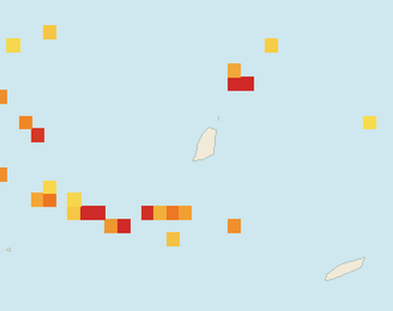 Satellite floating-algae map near Grand Anse, Dec 2025 (opens full map image in a new tab)