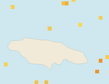 Satellite floating-algae map near Ocho Rios, Dec 2025 (opens full map image in a new tab)