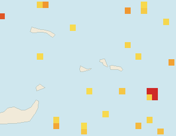 Satellite floating-algae map near Providenciales, Dec 2025 (opens full map image in a new tab)