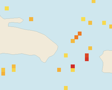 Satellite floating-algae map near Punta Cana and Bavaro, Dec 2025 (opens full map image in a new tab)
