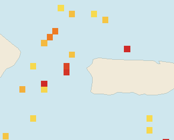 Satellite floating-algae map near Rincon, Dec 2025 (opens full map image in a new tab)