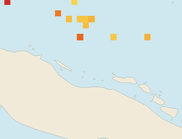 Satellite floating-algae map near Cayo Santa Maria, Jan 2026 (opens full map image in a new tab)