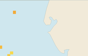 Satellite floating-algae map near Clearwater Beach, Jan 2026 (opens full map image in a new tab)