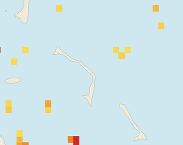 Satellite floating-algae map near Eleuthera, Jan 2026 (opens full map image in a new tab)