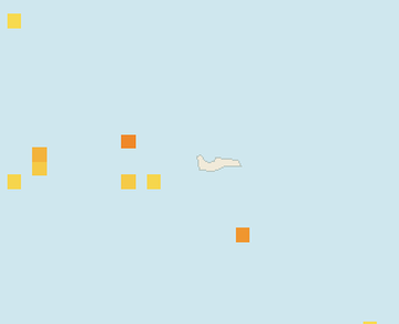 Satellite floating-algae map near Grand Cayman (Seven Mile Beach), Jan 2026 (opens full map image in a new tab)