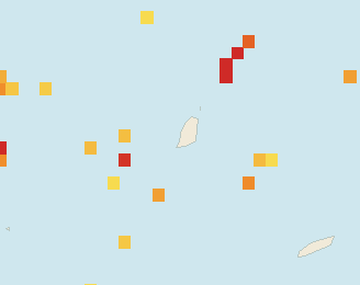Satellite floating-algae map near Grand Anse, Jan 2026 (opens full map image in a new tab)