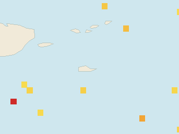 Satellite floating-algae map near St. Croix, Jan 2026 (opens full map image in a new tab)