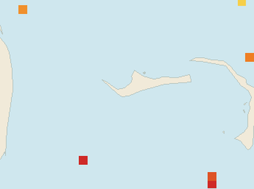 Satellite floating-algae map near Grand Bahama, Feb 2026 (opens full map image in a new tab)