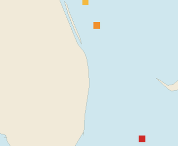 Satellite floating-algae map near Palm Beach, Feb 2026 (opens full map image in a new tab)