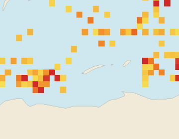 Satellite floating-algae map near Roatan, Feb 2026 (opens full map image in a new tab)