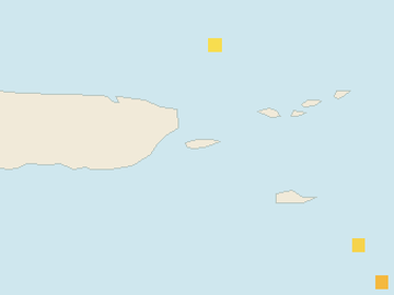 Satellite floating-algae map near Vieques, Feb 2026 (opens full map image in a new tab)