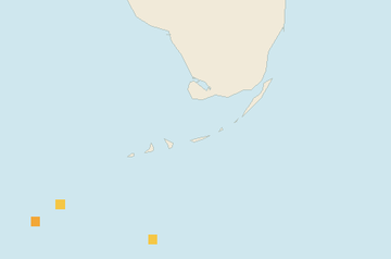 Satellite floating-algae map near Florida Keys, Mar 2026 (opens full map image in a new tab)