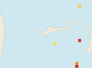 Satellite floating-algae map near Grand Bahama, Mar 2026 (opens full map image in a new tab)
