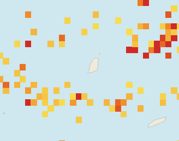 Satellite floating-algae map near Grand Anse, Mar 2026 (opens full map image in a new tab)