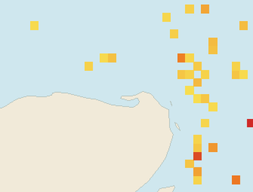 Satellite floating-algae map near Isla Holbox, Mar 2026 (opens full map image in a new tab)