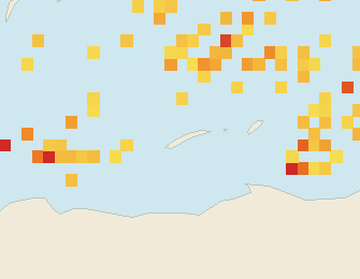 Satellite floating-algae map near Roatan, Mar 2026 (opens full map image in a new tab)