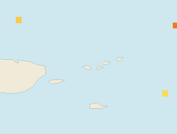 Satellite floating-algae map near St. Thomas, Mar 2026 (opens full map image in a new tab)