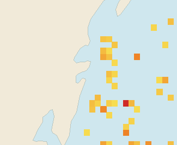 Satellite floating-algae map near Tulum Beach Zone, Mar 2026 (opens full map image in a new tab)
